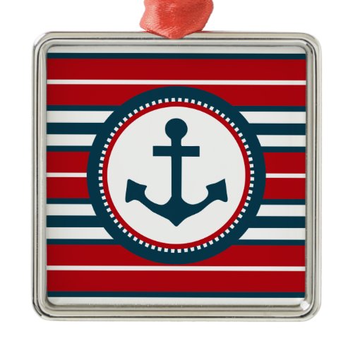 Nautical design metal ornament