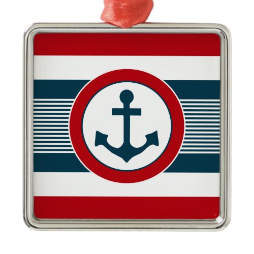 Nautical design metal ornament