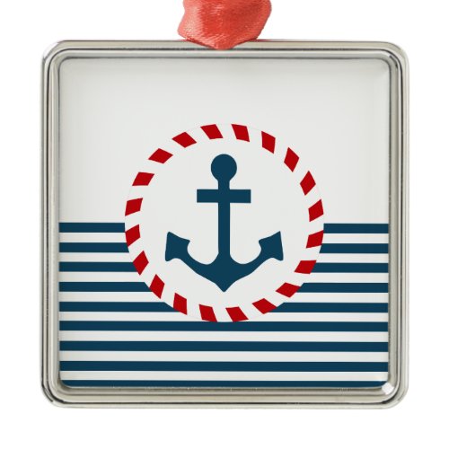 Nautical design metal ornament