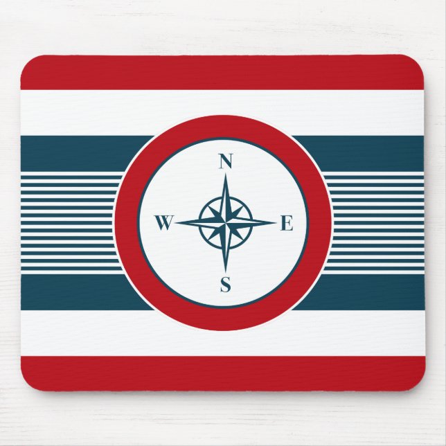 Nautical design mouse pad (Front)