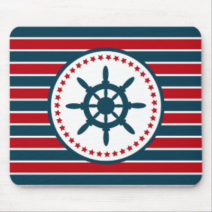 Nautical design mouse pad