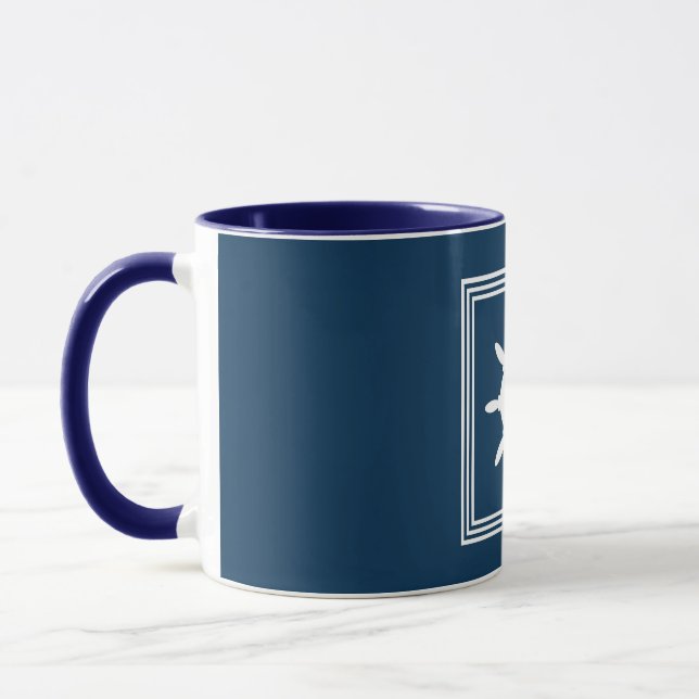 Nautical design mug (Left)