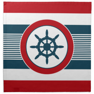 Nautical design napkin
