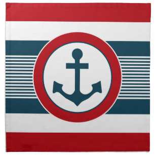 Nautical design napkin