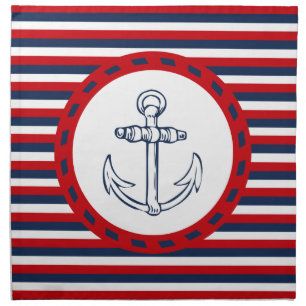 Nautical design napkin
