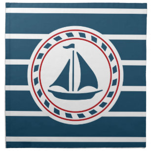 Nautical design napkin
