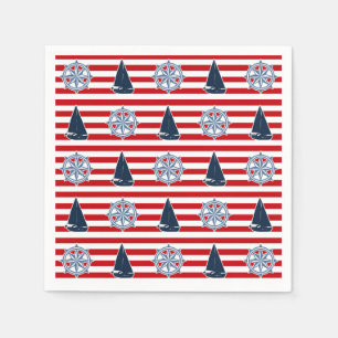Nautical design napkins