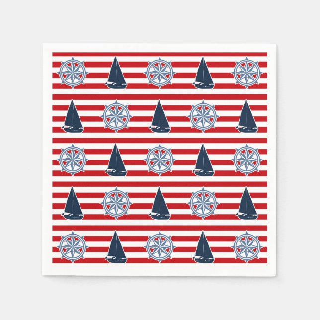 Nautical design napkins (Front)