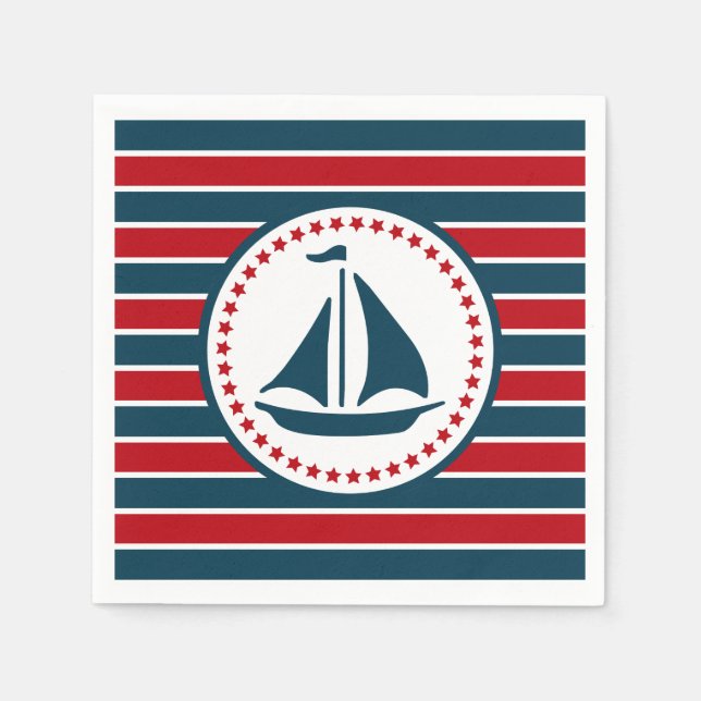 Nautical design napkins (Front)