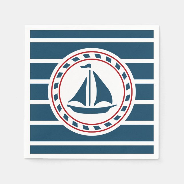 Nautical design napkins (Front)