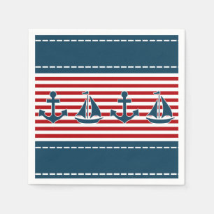 Nautical design napkins