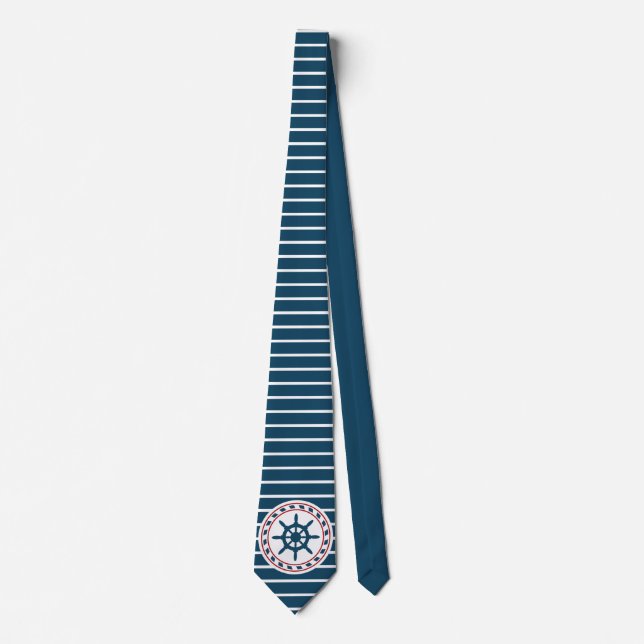 Nautical design neck tie (Front)