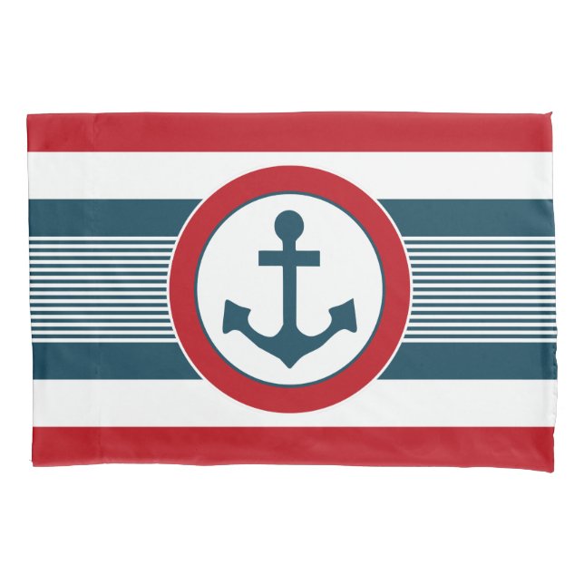 Nautical design pillow case (Front)