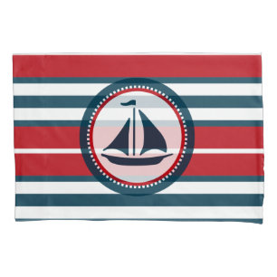 Nautical design pillow case