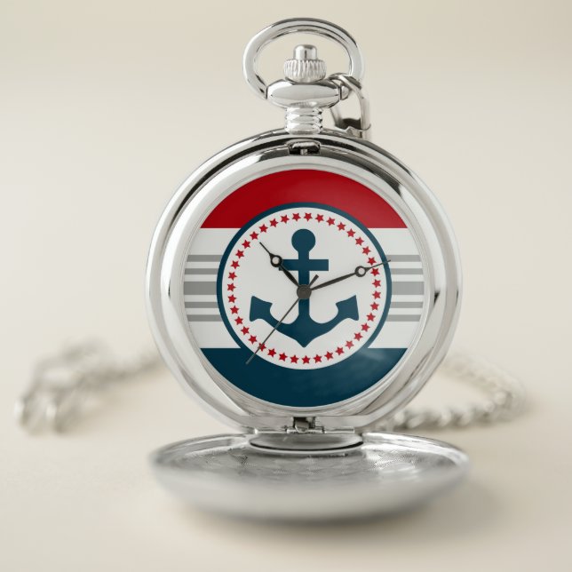 Nautical design pocket watch (Inside)