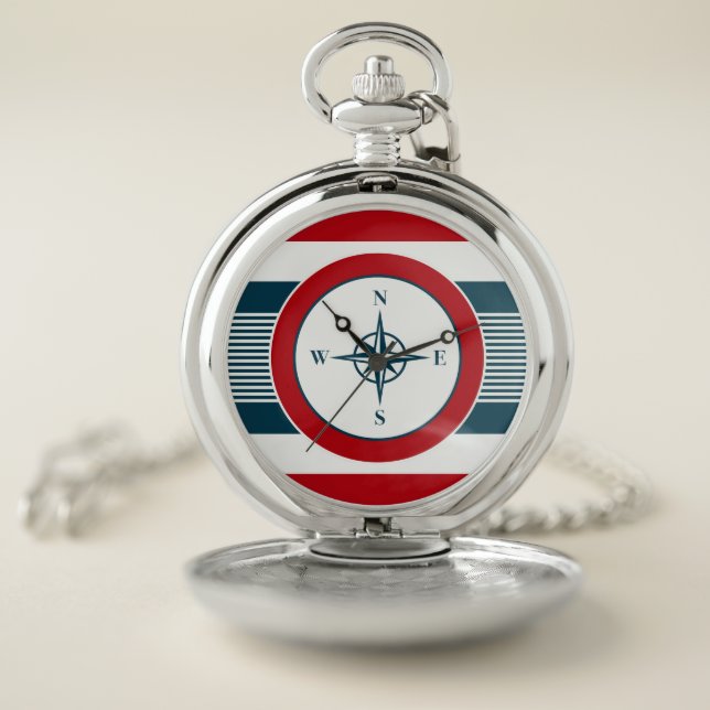Nautical design pocket watch (Inside)