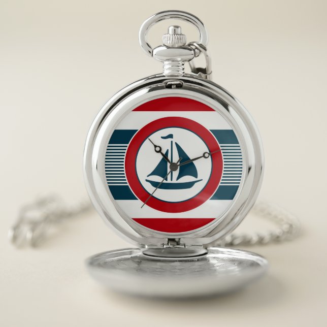 Nautical design pocket watch (Inside)