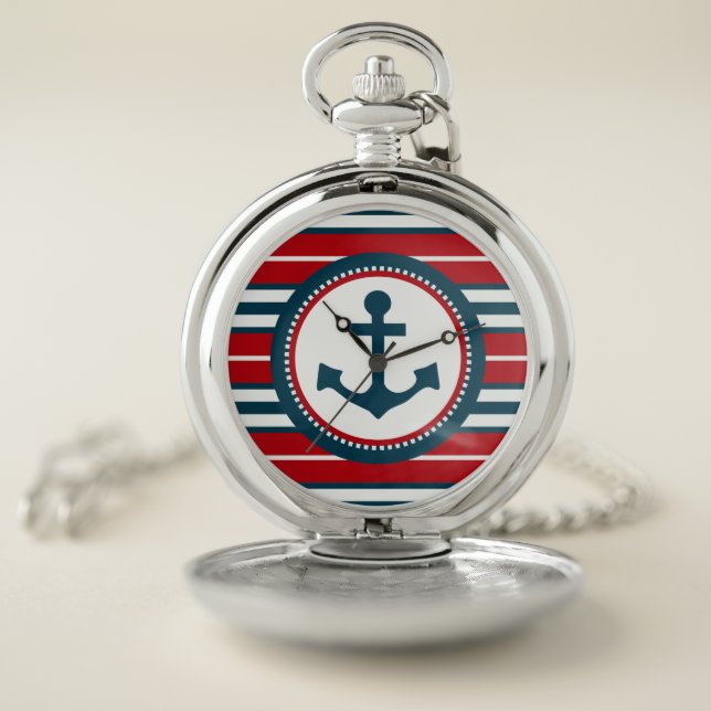 Nautical design pocket watch (Inside)