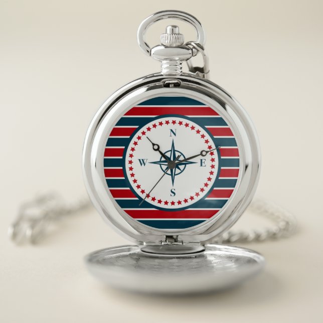 Nautical design pocket watch (Inside)