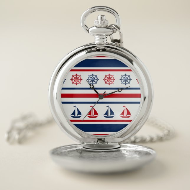 Nautical design pocket watch (Inside)