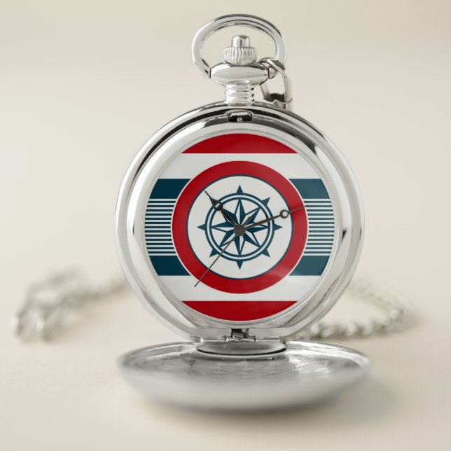 Nautical design pocket watch (Inside)