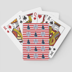 Nautical design poker cards