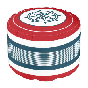 Nautical design pouf