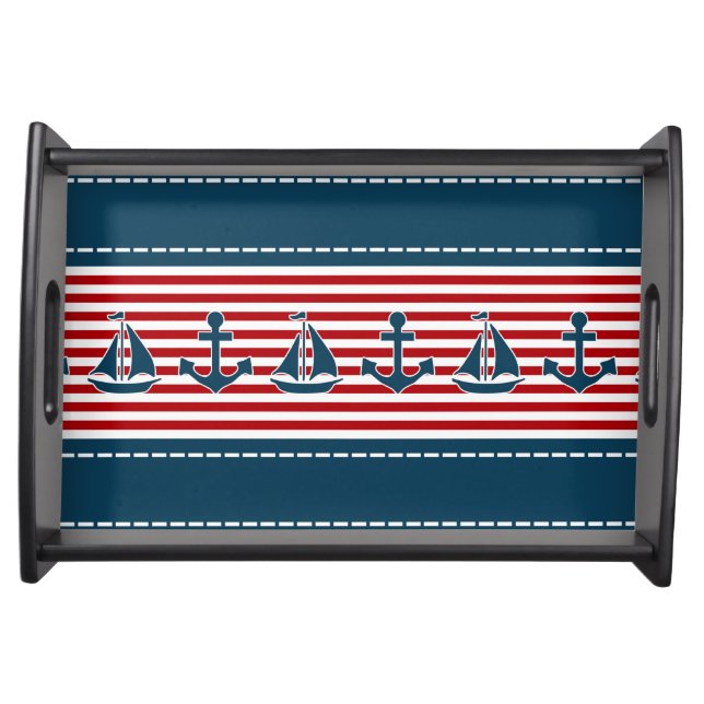 Nautical design serving tray (Front)