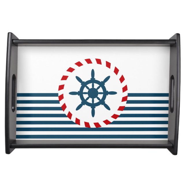 Nautical design serving tray (Front)