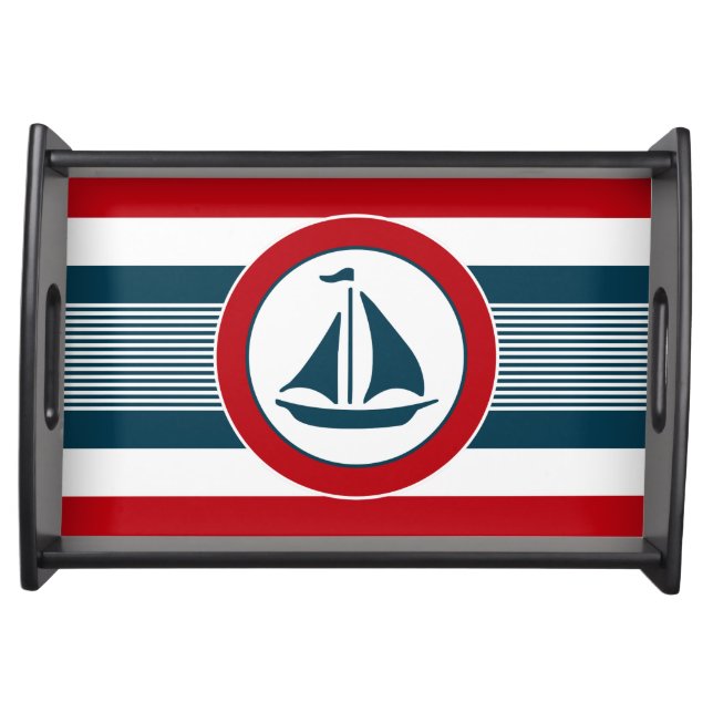 Nautical design serving tray (Front)