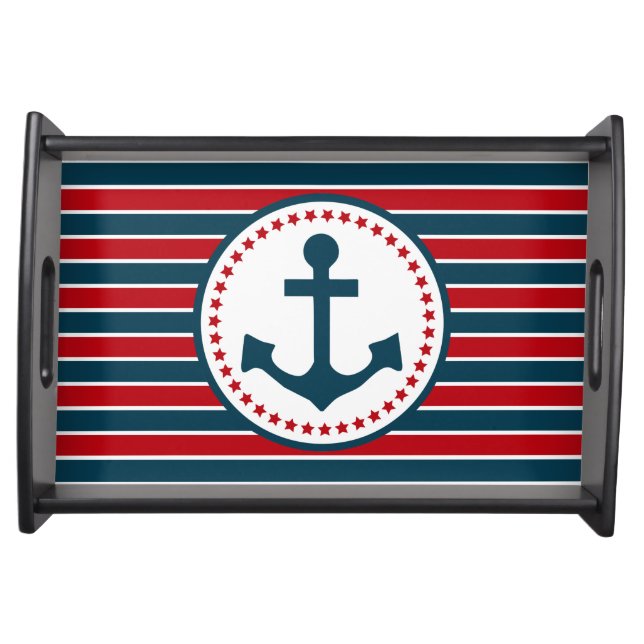 Nautical design serving tray (Front)