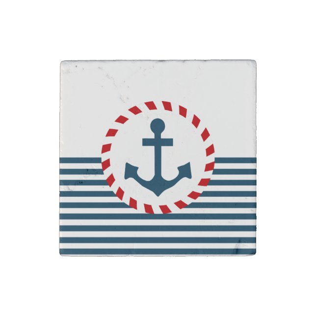 Nautical design stone magnet (Front)