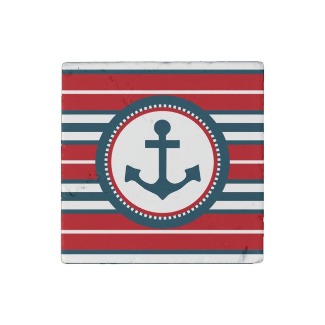 Nautical design stone magnet (Front)