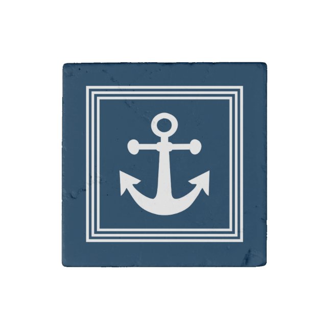 Nautical design stone magnet (Front)