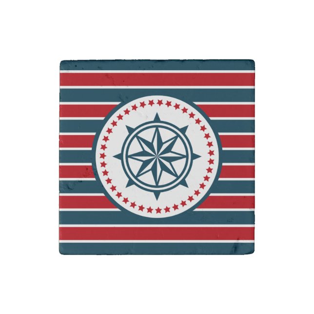 Nautical design stone magnet (Front)