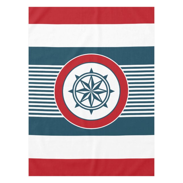 Nautical design tablecloth (Front)