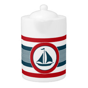 Nautical design teapot