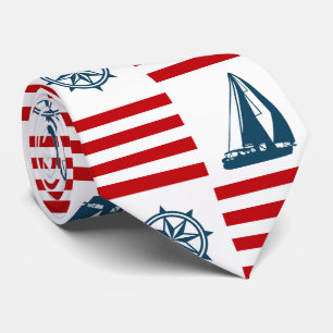 Nautical design tie