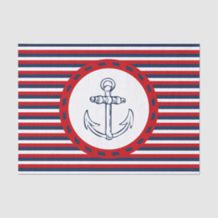 Nautical design tissue paper