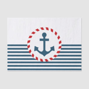 Nautical design tissue paper