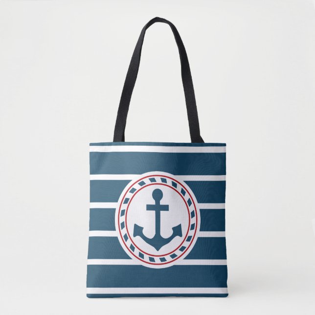Nautical design tote bag (Front)