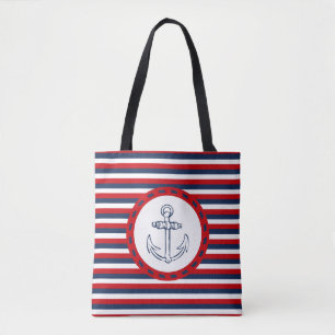 Nautical design tote bag