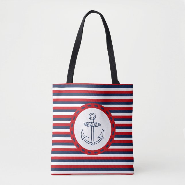 Nautical design tote bag (Front)