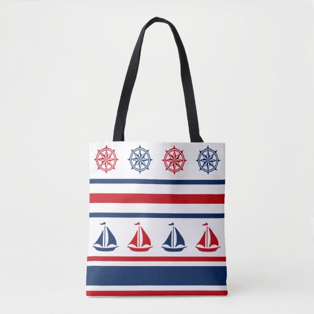 Nautical design tote bag (Front)