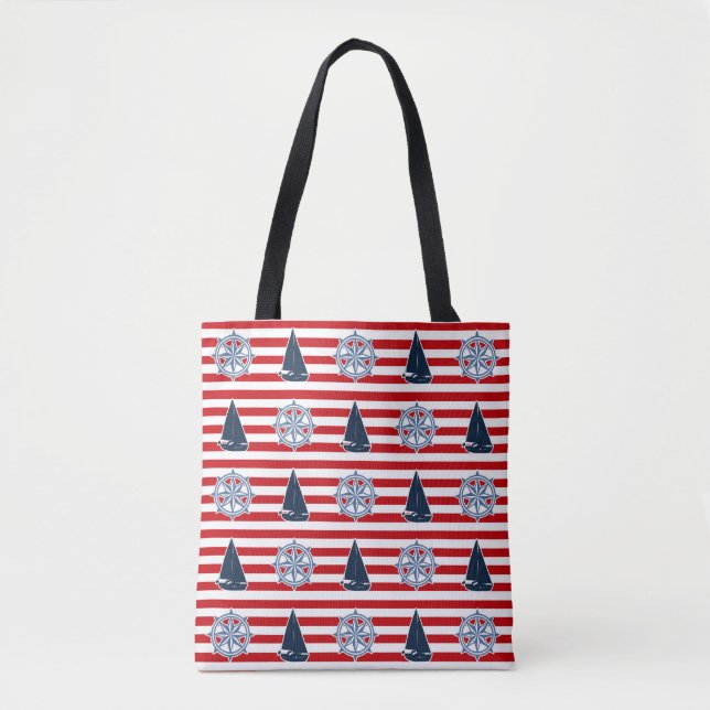 Nautical design tote bag (Front)