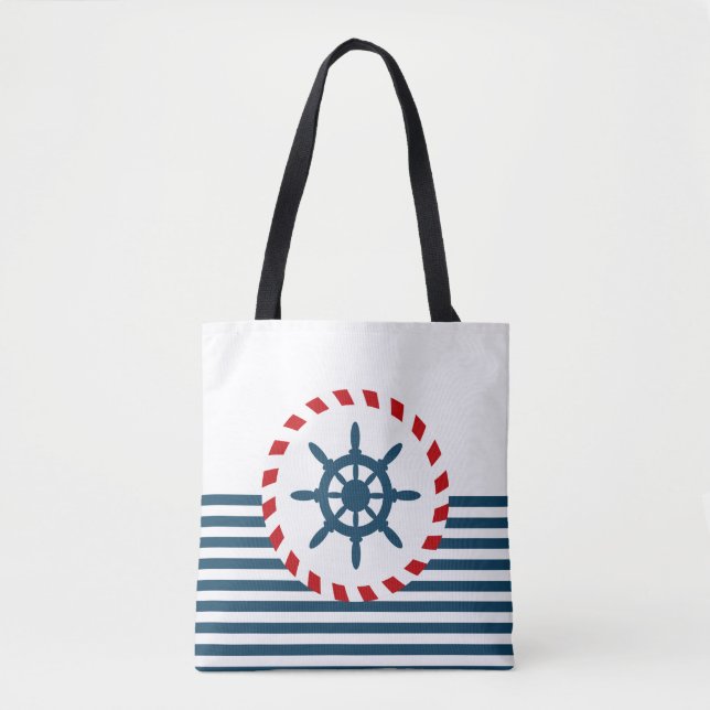 Nautical design tote bag (Front)