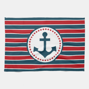 Nautical design towel