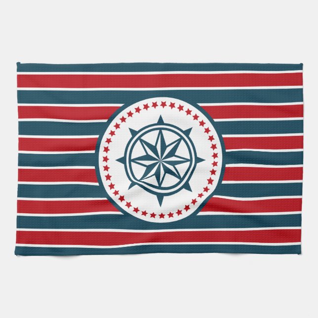 Nautical design towel (Horizontal)