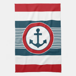 Nautical design towel