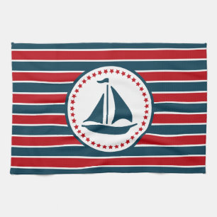 Nautical design towel